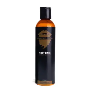 First Date Beard Conditioner - All-Natural Salon-Grade Formula with Aloe Vera Jojoba Oil & Vanilla Fragrance for Soft Healthy Growth - 8 oz - Bearded Crew
