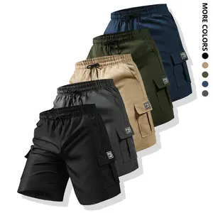 Men's Workout Shorts with Multi Pockets - Set of 5 - Perfect for Outdoor Sports, Running & Training - Gym Use
