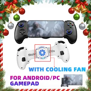 D10/D10S Mobile Phone Controller with Hall Effect Joystick & Cooling System for Android/IOS/PC Gaming Controller Christmas Gift