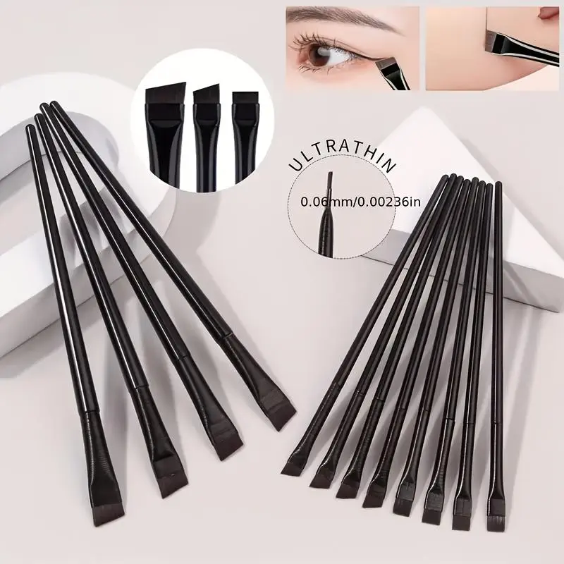 Hypoallergenic Eyeliner Set - 12 Black Eyeliner Pencils, 3 Eye Detail Brushes, Concealer, 16-Piece Cosmetic Kit for Beginners, Includes Brushes, Hypoallergenic Makeup, 12-Piece, Multi-Pack