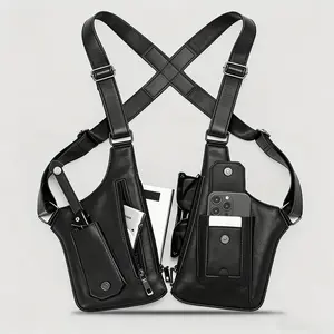 Underarm shoulder bag with built-in anti-theft hidden storage pockets for phones and outdoor gear. Lightweight and multi-functional, suitable for cycling, hiking, and various sports.