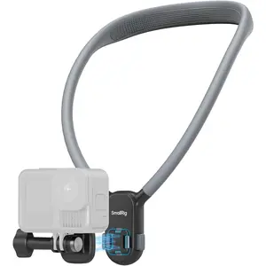 Magnetic Neck Mount for Action Camera, Quick Release One-Click Button & Ergonomic Design, for GoPro Hero 12/11/10/9, for DJI OSMO 360/Nano/Action 6/5 Pro/4, for Insta360 Ace Pro 2-5126