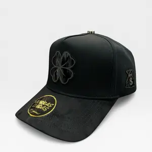 “CLOVER” GORRAS CHIDAD SNAPBACK HAT PLAYE STYLE CAP FOR MEN AND WOMEN WITH COOL TREBOL DESIGN - VISERA DE GAMUZA