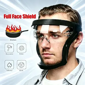 Adjustable full coverage mask, Soft Skin-friendly Wearing Design, High Definition Transparent Anti-splash Screen, Practical Protection Accessory For Home Renovation Workshop Work Daily Handicraft Making And Holiday Gift Selection.end of year student gifts