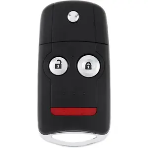 Keychain Keyless Entry Replacement for Acura MDX RDX 2007 2008 2009 2010 2011 2012 2013, with ID46 Chip N5F0602A1A 35111-STX-325/327, 313.8MHz Three-Button Remote Replacement