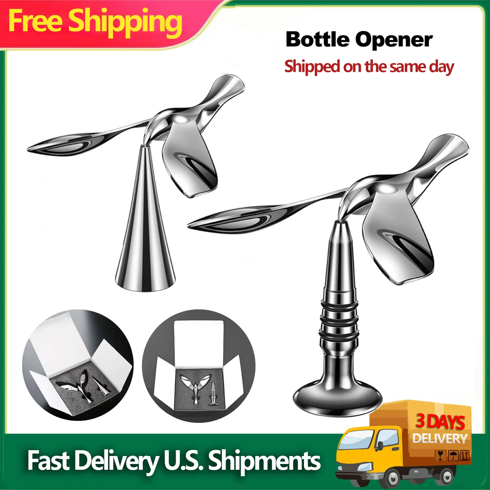 Metal Kitchen Bottle Opener - Unique Creative Birthday Gift for Friends and Close Girlfriends
