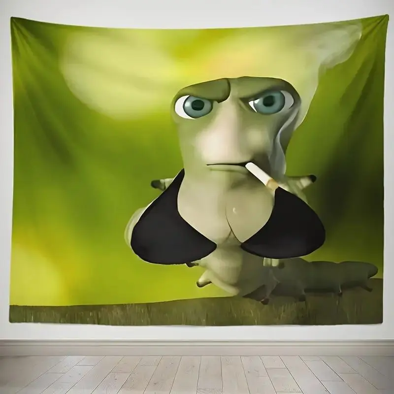 Angry Caterpillar Pattern Tapestry - Size-Optional Home Decor Wall Hanging, Bedroom Aesthetic Wall Art