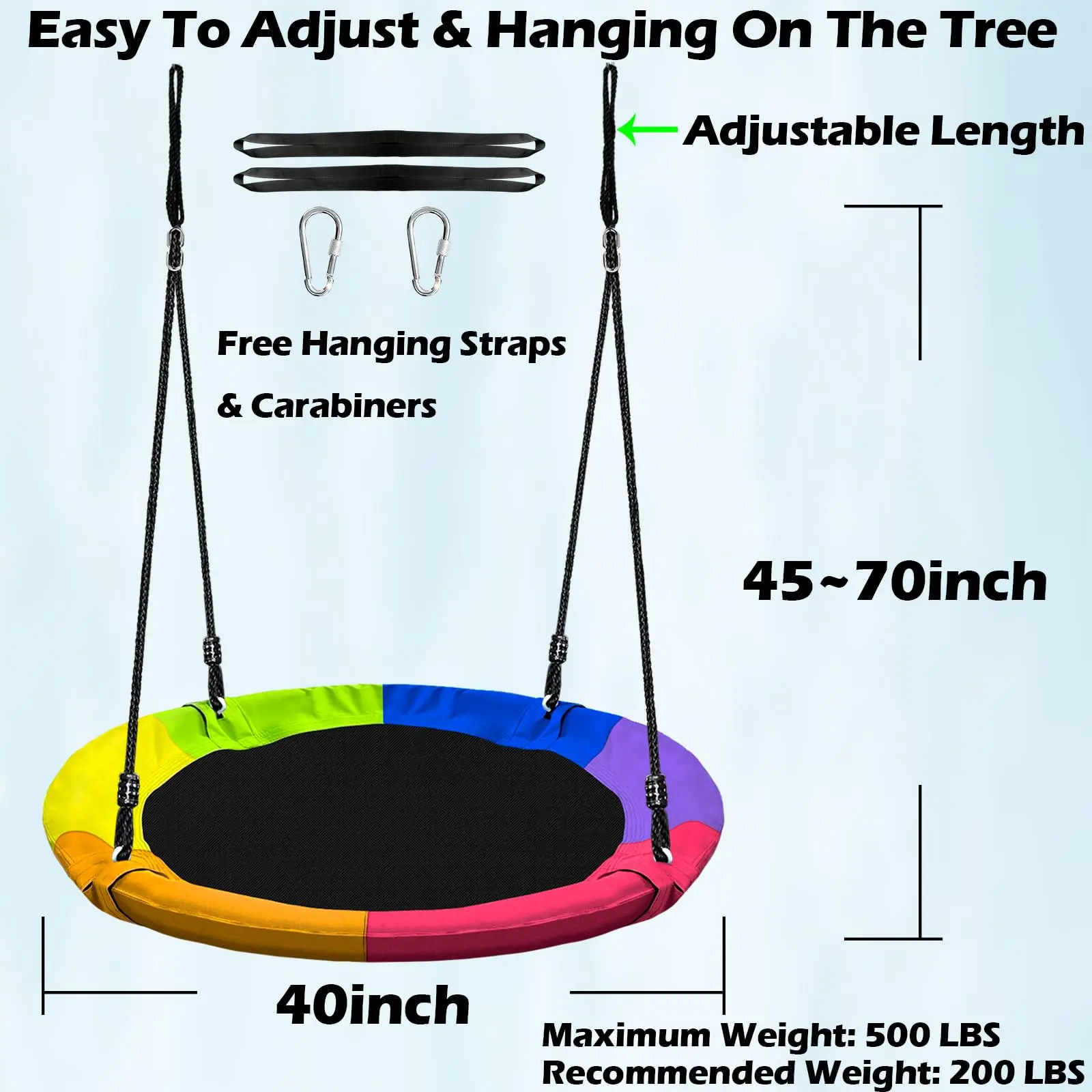 40 Inch Saucer Swing（No swing set）