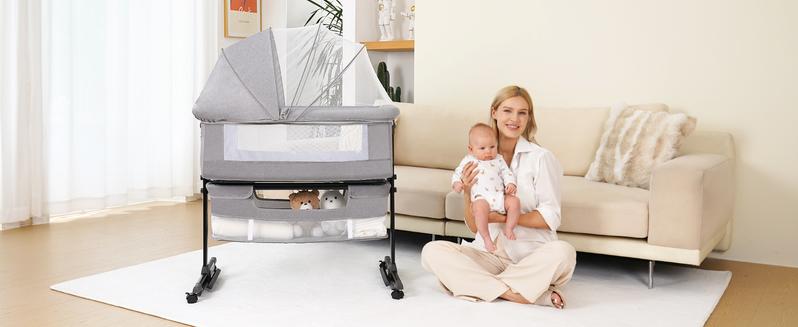 Baby Bassinet, Baby Basinet Bedside Sleeper, Easy to Fold Portable Crib Side Bassinet 2024new Style Girl/boy Folding Cot bassinetbaby Baby Bassinet, Baby Basinet Bedside Sleeper, Easy to Fold Portable Crib Side Bassinet 2024new Style Girl/boy Folding Cot bassinetbaby