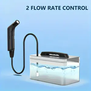 Portable Electric Spray Gun Set, 2 Pressure Settings, Waterproof Rechargeable Travel Sprayer, Foldable Water Tank, Ideal for Cleaning