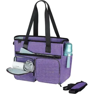 Nurse Tote Bag, Laptop Commuter Tote, Professional Laptop Crossbody Backpack, Large Capacity Zippered Travel Shoulder Bag, Office University Clinical Gym Use