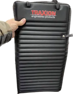 TRAXION Mini Versa Mat Durable Firm High Density 1" Thick Closed Cell Foam Pad with Heavy Duty Canvas for Added Durability 12"x 4" Roll-Up Design Universal Fit