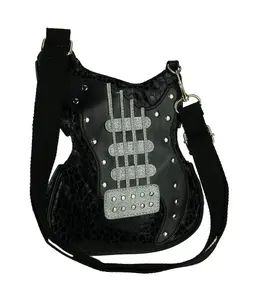 Superstar Rock Star Electric Guitar Crossbody Purse Small