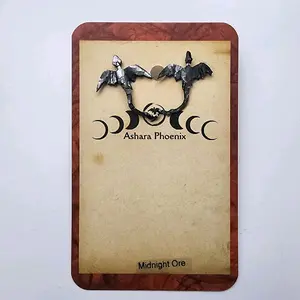 Midnight Ore Fire Dragon Earrings Stud- Bold Transformation Courage Ignited Dragon Energy Handcrafted Limited Edition Jewelry