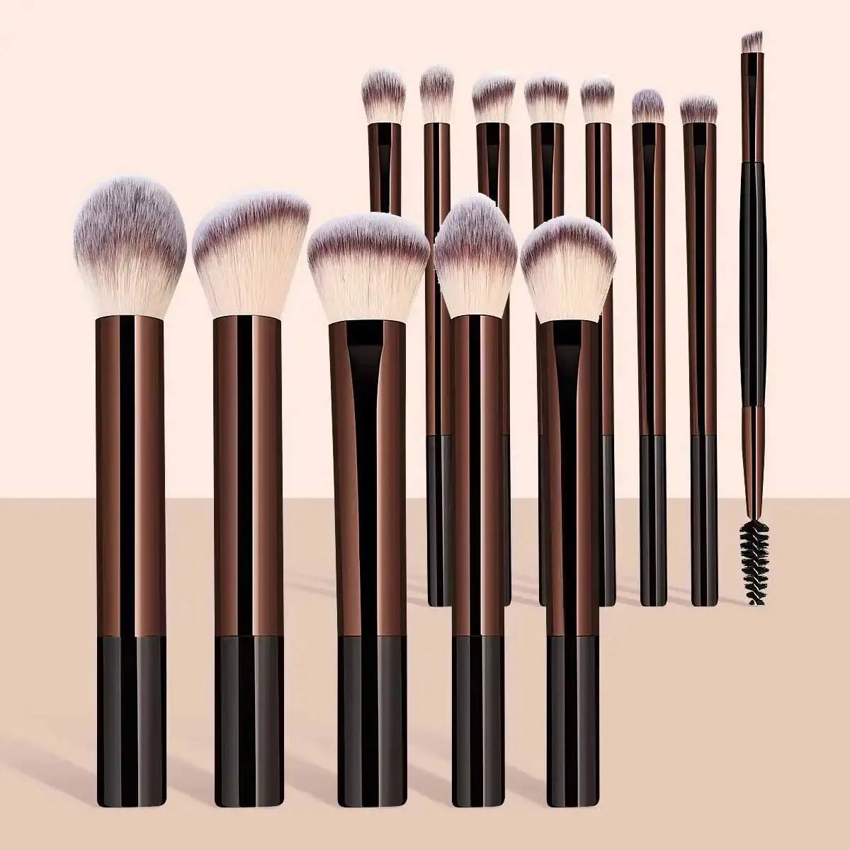 13 Piece Makeup Brush Set Pro Quality Soft Synthetic For Face Foundation Concealer Powder Eyeshadow Blush For All Fans