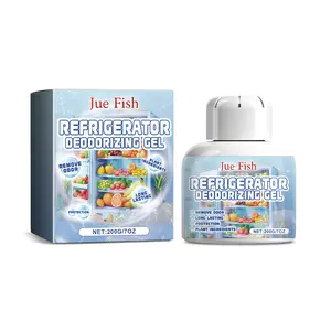 Jue-Fish Refrigerator Deodorizer Purifying Gel, Indoor Refrigerator Deodorization Purification Fresh-Keeping Anti-Channeling Clean Odor
