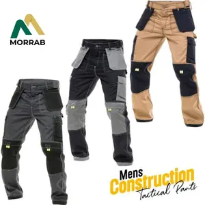 Mens Construction Trousers Safety Pants Cordura Tactical Field Work Pants