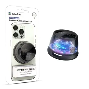 Echelon BackBeat Mini MagSafe Portable Wireless Speaker Black Bluetooth Snaps to Your iPhone Stands on Its Own