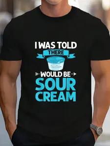 100% Cotton 17 Sour Cream Sauce Vegan Dip Onion Dipping Keto Food T-Shirt Women's Men's Graphic Tee Crew Neck summer vacation Tops