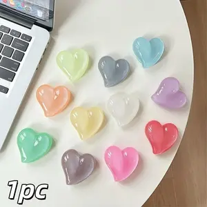 Heart-shaped glitter airbag phone holder Design - adhesive and retractable stand - everyday desktop support stand - practical and creative small gift - Cellphone - Phone Mount