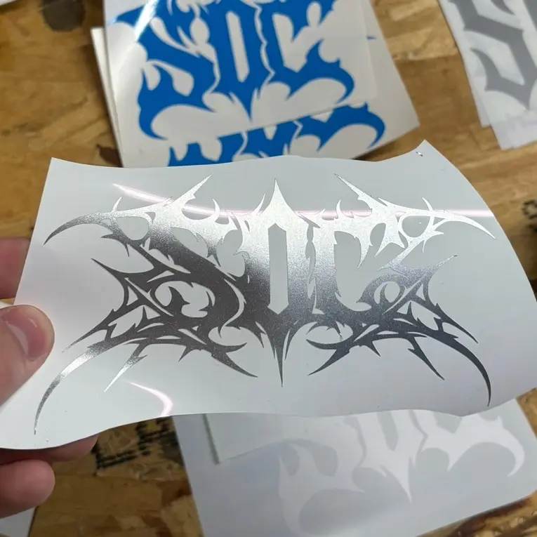 Silver/Chrome 3” by 5.5”