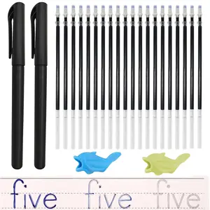 Disappearing Ink Magic Pens with Grip and Refills - Kids' Handwriting Practice Tool for 3-5 Year Olds, Tablet & Computer Accessories Alternative to Stylus for Grooved Handwriting Workbooks