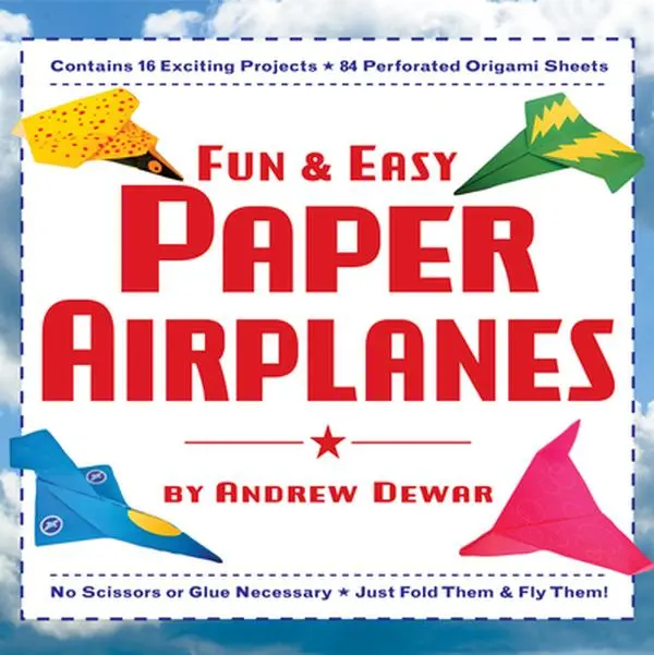 USED Book - Fun & Easy Paper Airplanes: This Easy Paper Airplanes Book Contains 16 Fun Projects, 84 Papers & Instruction Book: Great for Both Kids and Parents by Dewar, Andrew (Paperback) - english