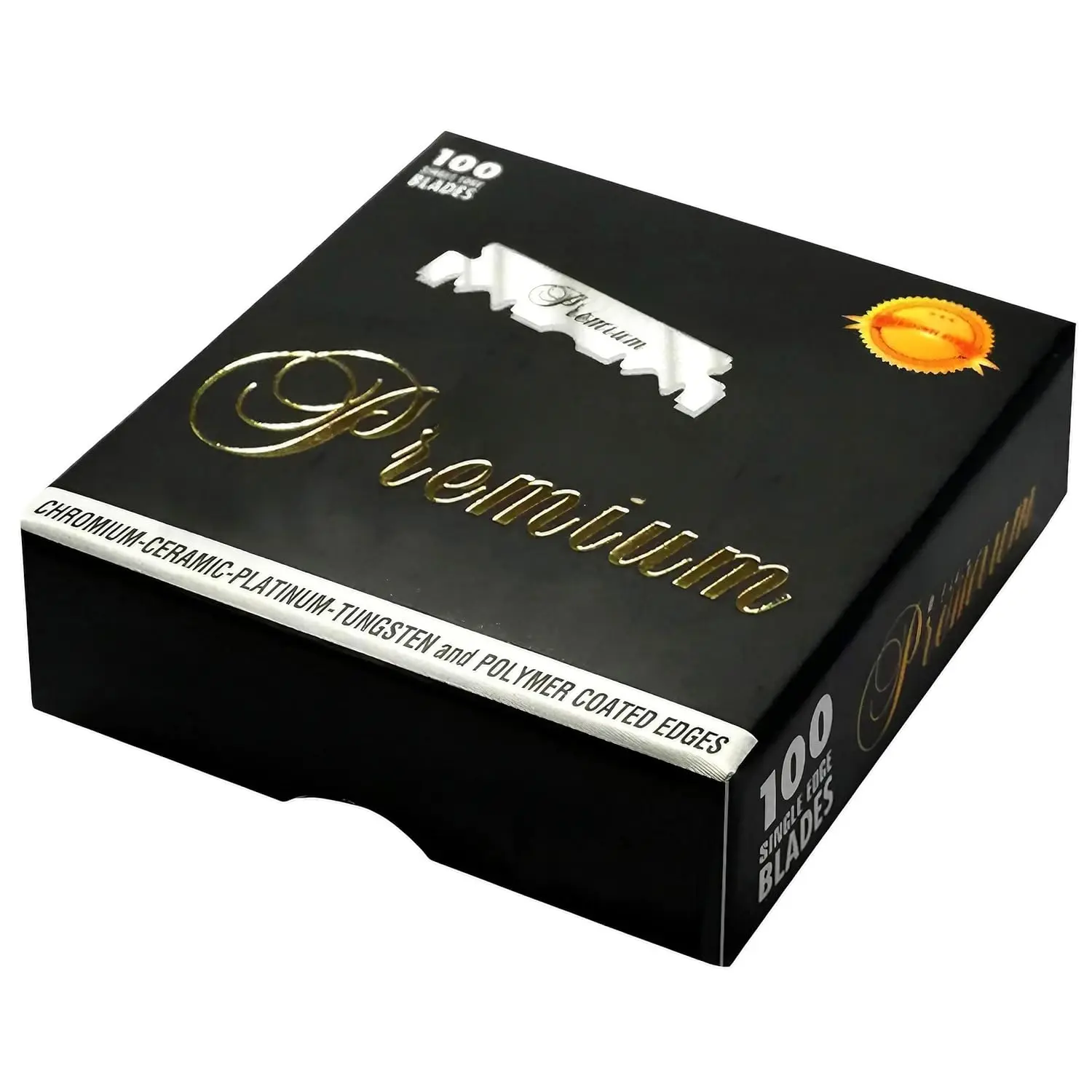 100 " Premium" Single Edge Razor Blades for straight razor
