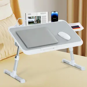 Adjustable Lap Desk with Storage Drawer – Portable Multi-Purpose Desk for Work, Study, Gaming