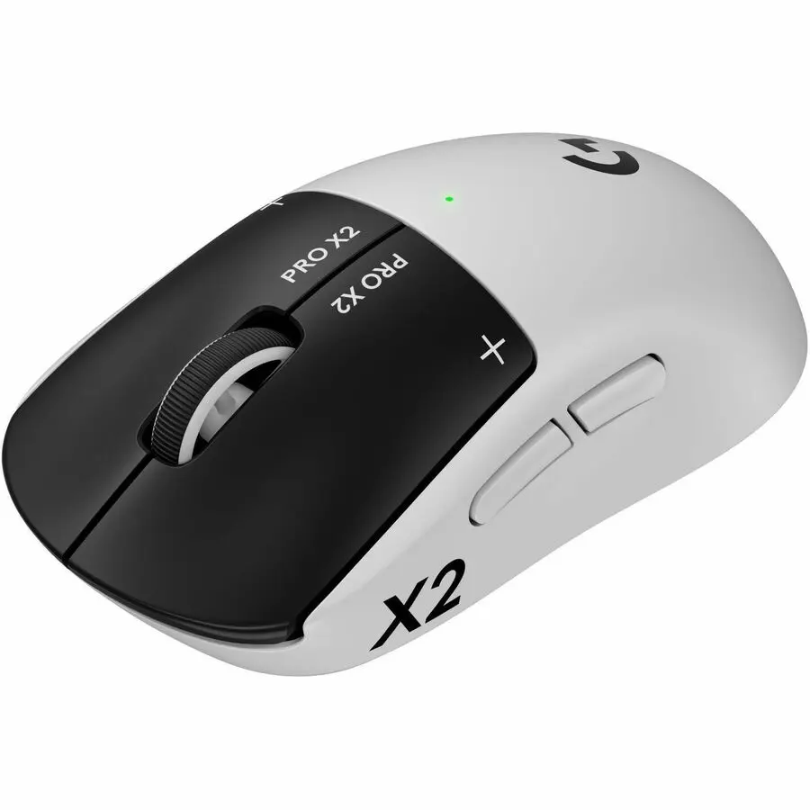 Logitech PRO X2 SUPERSTRIKE LIGHTSPEED Wireless Gaming Mouse Ultra-Fast Performance Customizable Click Haptics USB-C charging 910-007700
