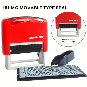 1 x Digital Alphanumeric Symbol Combination Stamp Movable Type Letter Stamp Date Numbering Stamp with Adjustable Automatic Pressing Mechanism