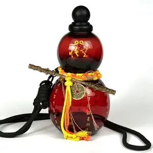 28oz Tritan Gourd Water Bottle - BPA-Free, Leakproof, with Strap, Charm, and DIY Stickers, Durable Sports Drinking Bottle, Sports Bottle for Men and Women