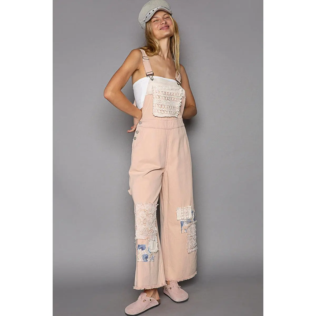 Salmon Pink Overalls
