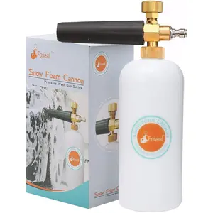 Snow Foam with Brass Knob, Quick Release Foam for Pressure Washer Gun, 1L Bottle