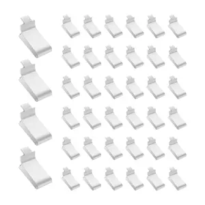VEVOR Shelf Clips 40 Pack Adjustable Steel Pilaster Shelf Clips for Shelves
