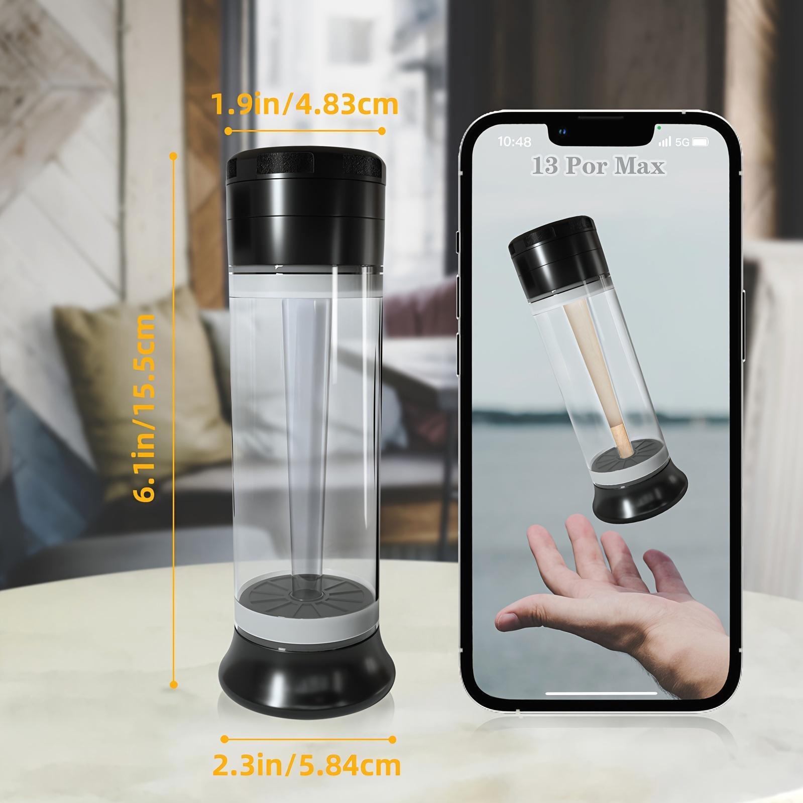 Compact 3-In-1 Zinc Alloy Kitchen Seasoning Grinder, Home Kitchen Utensils Set with 6-Hole Cone Loader, Storage & Cleaning Brush for Grinding, Filling