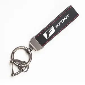Faux Leather Car Keychain Ring For Lexus F-SPORT ES RX NX LS UX LM LX GX LC RZ IS CT GS RC HS SC TX LBX IS300 RX350 LS500 LX600 NX260 CT200