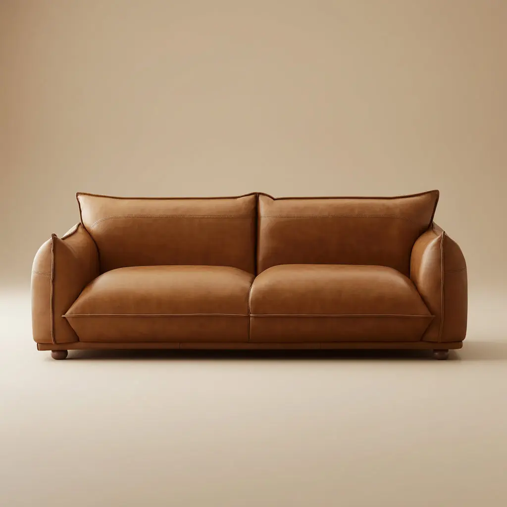 Mansfield Cognac Leather Sofa