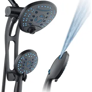 AquaCare As-Seen--TV High  Handheld/Rain 80-mode 3-way Shower  Combo with Adjustable Arm - Anti-clog Nozzles, Tub & Pet Power Wash, 6 ft. Hose, ORB Bronze Finish