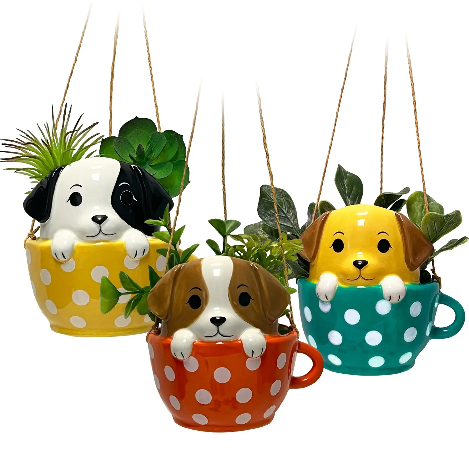 Pups in Cups Mini Hanging Planter