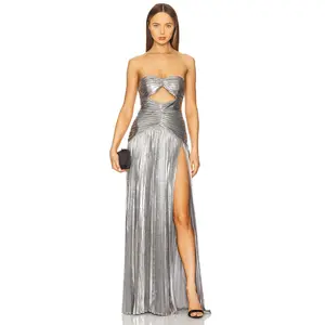 retrofete Mallory Dress in Aluminium