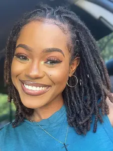 Loc Extensions 10 Strands /Pack 100% Human Hair Dreadlocks Extensions for Man/Women Full Handmade Dreads Can be Dyed(1b)