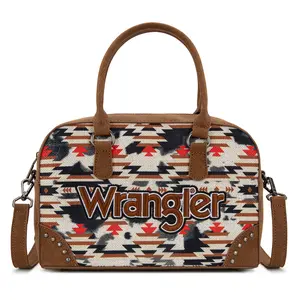Wrangler Western Aztec Pattern Crossbody/Handle Purse for Women