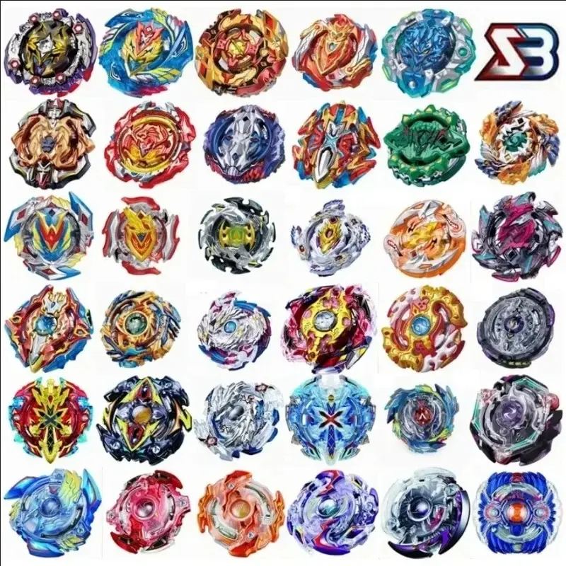 DB Single Bey B-193 Ultimate Valkyrie B-200 Xiphoid Xcalibur B-186 Roar Bahamut Spinning Top Only Kids Bey Toys for Boys Gift