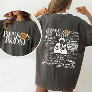 Benson Bone Wash Shirt, Wanted Man Tour 2026 T-Shirt, Vintage Concert Tee, Benson Bone Fan Gift, Music Tour TShirt