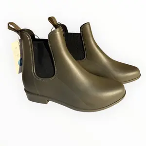 Chelsea Waterproof Boots Olive - Stylish Rainwear for Women