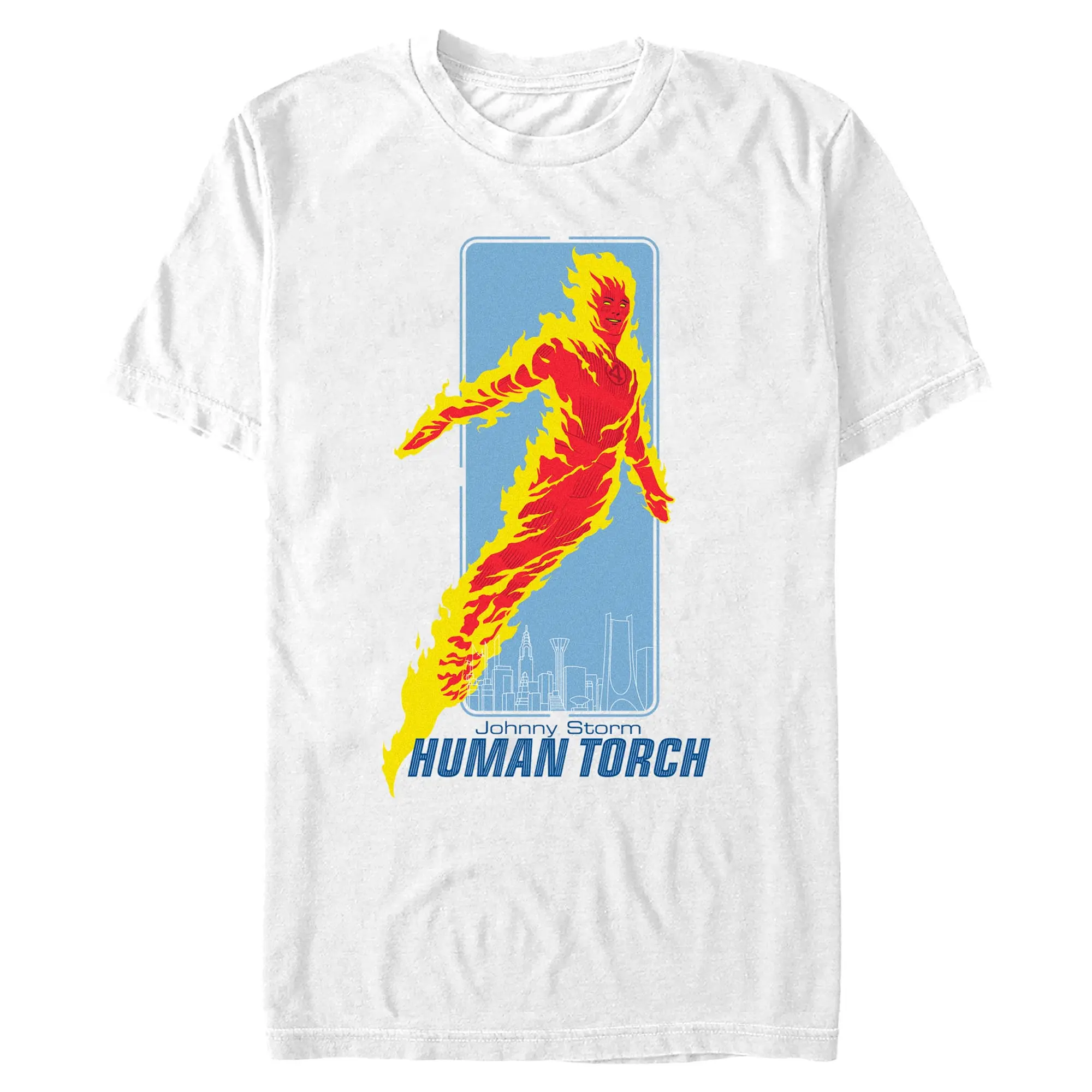 Mens The Fantastic Four: First Steps Human Torch Johnny T Shirt