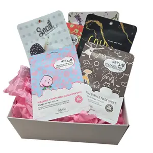 Unisex Korean Hyaluronic Acid Face Masks, 10-Sheet Multi-Pack for Adults - Hydrate Dry Skin, Brighten Complexion, Soothe Irritation, Balance Texture, Reduce Blemishes, Exfoliate, Anti-Age, Nourish, Comfortable Skincare Treatment