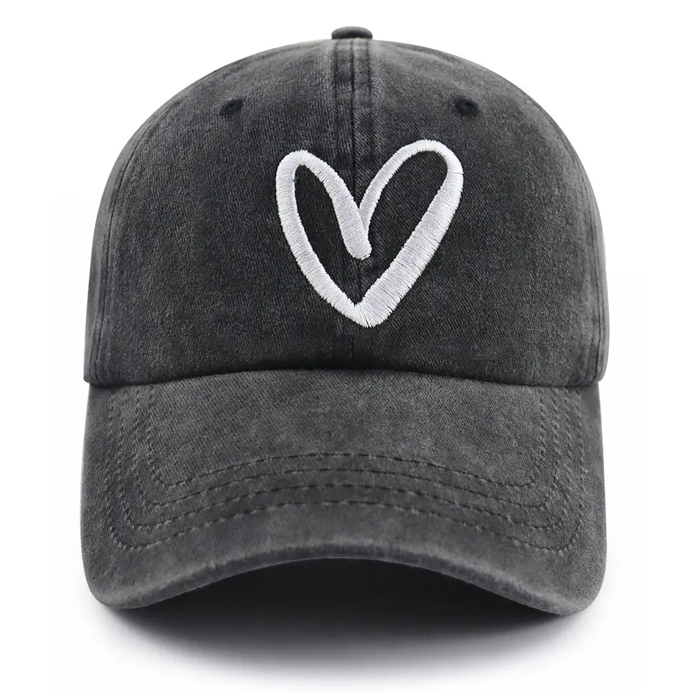Cotton Embroidered Baseball Cap, Sun Protection Duck Bill Hat for Sports & Outdoor Activities