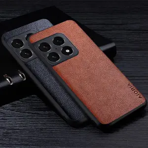 Leather Case For Oneplus 10 Pro 10T 5G Business Style Retro Litchi Pattern Protective Back Cover for oneplus 10 pro phone case